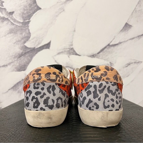 HTF GOLDEN GOOSE Multi COLOR Leopard SUPERSTAR Penstar 37 - Picture 6 of 12